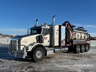 2015 Foremost on 2015 Kenworth T800 8x6 Sleeper Combination Wash/ Vacuum Tanker Truck