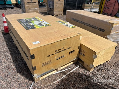 2026 EMC CG2541-H305 Double Garage Metal Warehouse Shed (Unused)