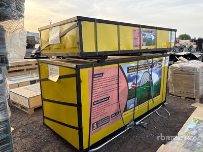 2026 EMC C404015D 40 ft x 40 ft Double Truss Container Shelter Storage Building (Unused)