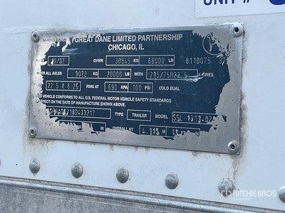 2008 Great Dane 53 ft T/A Remolque de furgoneta