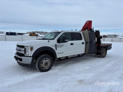 Ferrari F571R-A4 5540 lb Knuckle Boom on 2019 Ford F-550 XLT 4x4 Crew Cab Kranwägen