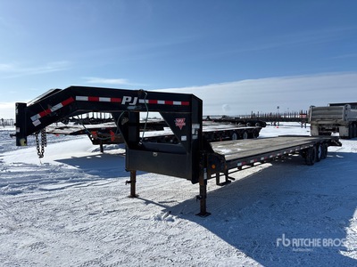 2021 PJ 36 ft Tri/A Gooseneck Apparatuur aanhangwagen