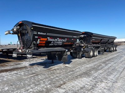2024 Midland MG30TW2500 16 ft T/A Super B-Train Lead zijkiep aanhangwagen