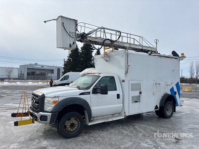 1999 Telelift TTS25-2002FBSH 36 ft on 2011 Ford F-550 4x2 Van Mounted Aerial Lift
