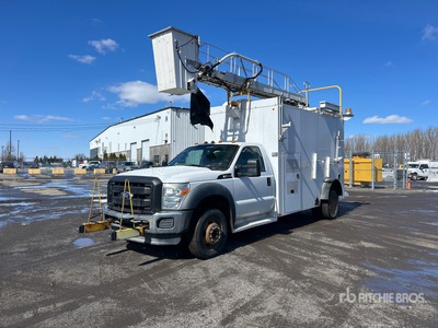 1999 Telelift TTS25 35 ft on 2011 Ford F-550 XL 4x2 Nacelle élévatrice montée sur fourgon