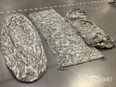 (18) Bivy Covers, (25) Wet Weather Poncho Liners & Assorted Items