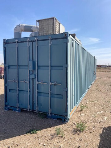 Insulated Conex Workroom w/ Equipment and Supplies for Hydraulic Hose Repair