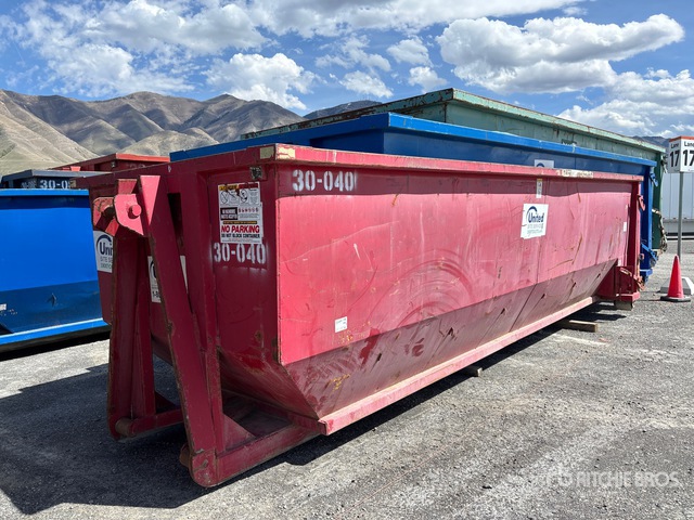 Quantity of (3) 22 ft 30 cyd Roll-Off Container