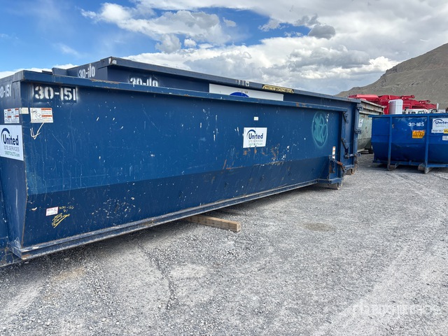 Quantity of (2) 20 ft 30 cyd Roll-Off Container