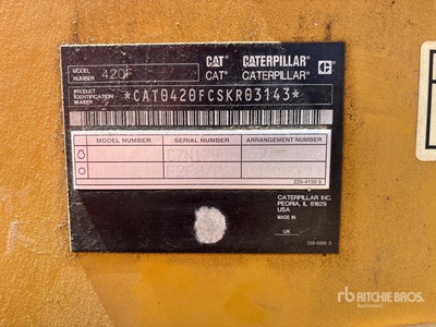 2012 Cat 420F Baggerlader