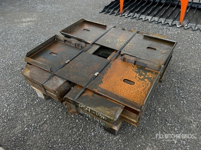 Quantity of (10) 2025 Kit Containers QT-F-BLANK Płyta montażowa osprzętu do miniładowarek