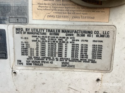 2007 Utility 53 ft T/A Caja Seca / Remorque fourgon