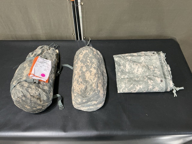 (52) Tarpaulins, (6) Litefighter Tents & Assorted Items