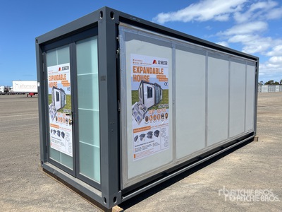 JQ SHELTER 5.9 m x 6.4 m Portable Expandable Container House Struttura mobile (Unused)