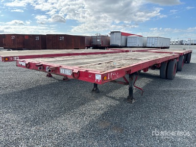 1963 Fruehauf LBPM-524 24 ft S/A Lead Pritsche Anhänger