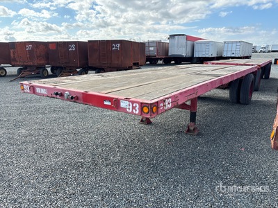 1970 Fruehauf 24 ft S/A Lead Pritsche Anhänger