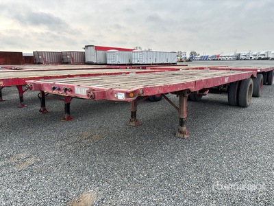 1960 Fruehauf 24 ft S/A フラットベッドトレーラー