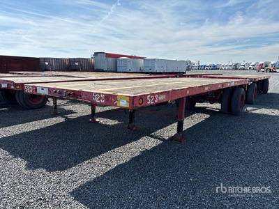 1984 Fruehauf 24 ft S/A Flatbed Trailer