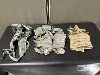 (1) Survival Vest, (33) Enhanced Frame Shoulder Straps & Assorted Items