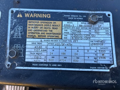 Daewoo 5300 lb Forklift