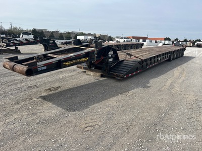 2007 Dragon 70 ton 45 ft 5/Axle Lowboy Remorque pour champ pétrolifère