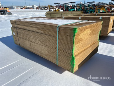 Quantity of (50) 48 in x 96 in (.62 in Thick) Plywood (Unused)