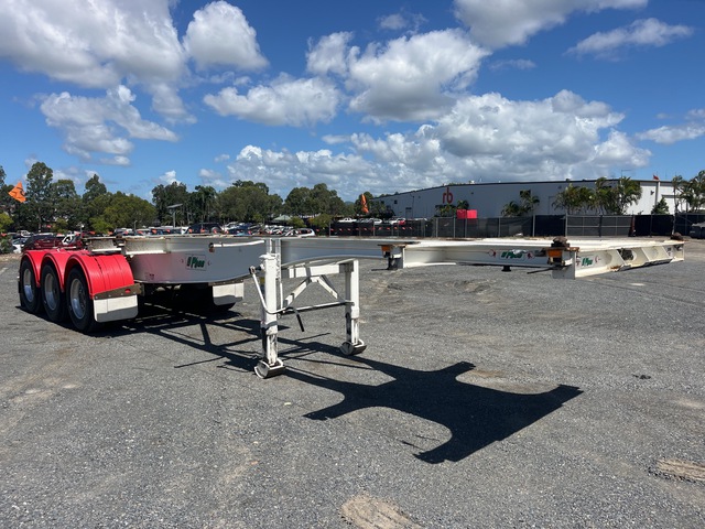 2014 Ophee 7.2 m Tri/A B-Double Lead Skel Trailer