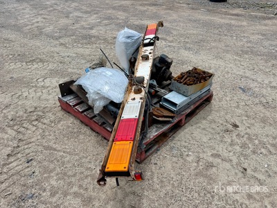 Quantity of (1) Pallets of Misc. Truck Parts: Including Ringfeder Assy, Mudguard Parts, Unused ZF Steering Gear