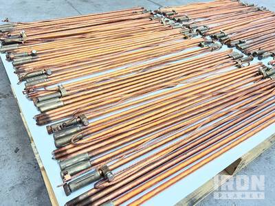 Quantity (100) Grounding Rods
