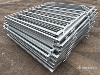 Quantity of (16) BYT 2 m x 2.2 m Galvanized Livestock Gate (Unused)