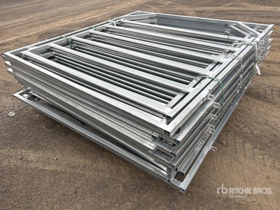 Quantity of (16) BYT 2 m x 2.2 m Galvanized Livestock Gate (Unused)