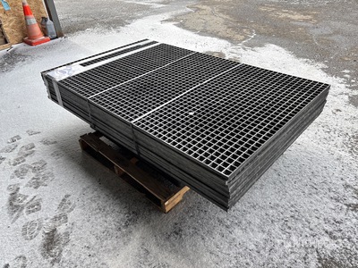 Quantity of (10) 6.5 ft x 4 ft x 1 in Grating (Unused)