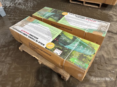 Quantity of (2) Walk-In Tunnel Greenhouse (Unused)