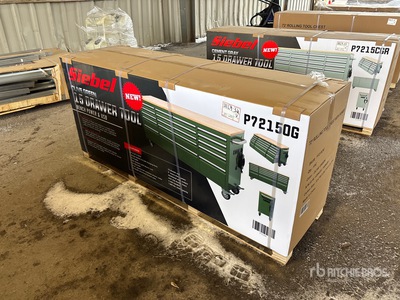 Siebel P72150G 6 ft 15-Drawer Werkbank (Unused)