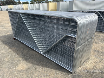 Quantity of (30) BYT 3 m x 1.17 m Galvanized Mesh Livestock Gate (Unused)