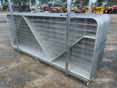 Quantity of (27) BYT 3 m x 1.17 m Galvanized Mesh Livestock Gate (Unused)