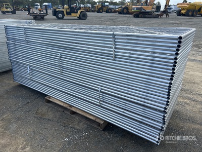 Quantity of (35) BYT 3 m x 1.17 m Galvanized Mesh Livestock Gate (Unused)