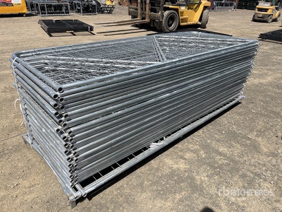 Quantity of (30) 2025 BYT GMSGTE317 3 m x 1.17 m Galvanized Mesh Livestock Gate (Unused)