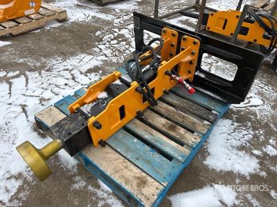 2026 GIYI GY-D680 8 in Skid Steer Post Driver (Unused)