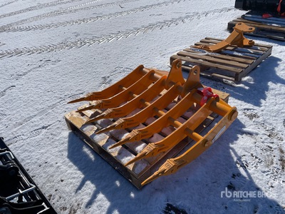 2026 GIYI 44 in Excavator Rake - Fits Cat 305 (Unused)