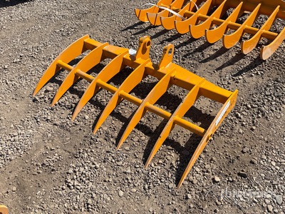 2026 GIYI 49 in Excavator Rake - Fits Cat 303 (Unused)