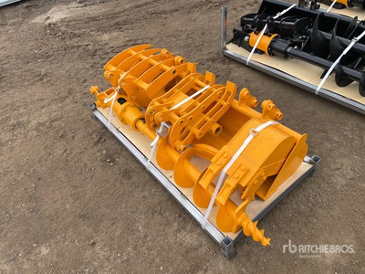 Quantity of (7) 2026 GIYI Cat 301 VCA-8 Excavator Attachments (Unused)