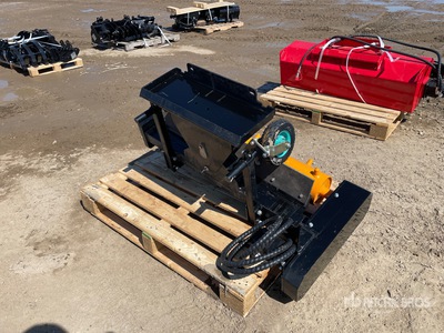 2026 GIYI GY-LPR42 41 in Mini Skid Steer Power Rake (Unused)