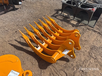 2026 GIYI 32 in Fit to cat 305 teeth Excavator Rake (Unused)