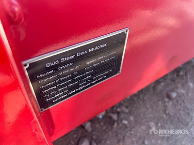 2026 GIYI GY-DM59 Disc Skid Steer Mulcher (Unused)