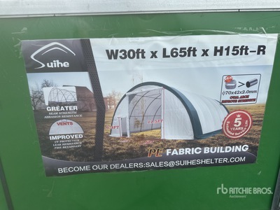 2025 Suihe S306515R-300gPE 30 ft x 65 ft x 15 ft Bâtiment d'entreposage (Unused)