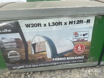 2026 Suihe 203012R-300gPE 20 ft x 30 ft x 12 ft Bâtiment d'entreposage (Unused)