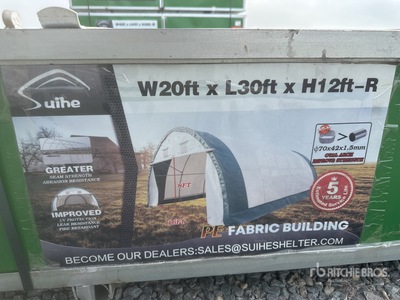 2026 Suihe 203012R-300gPE 20 ft x 30 ft x 12 ft Bâtiment d'entreposage (Unused)
