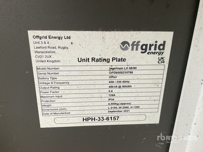 2021 LX45/90 Generator Set