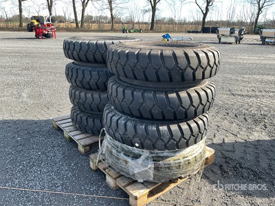 Quantity of (4) Nokian 10.00-20 ARMOR GARD Wheels (Unused)